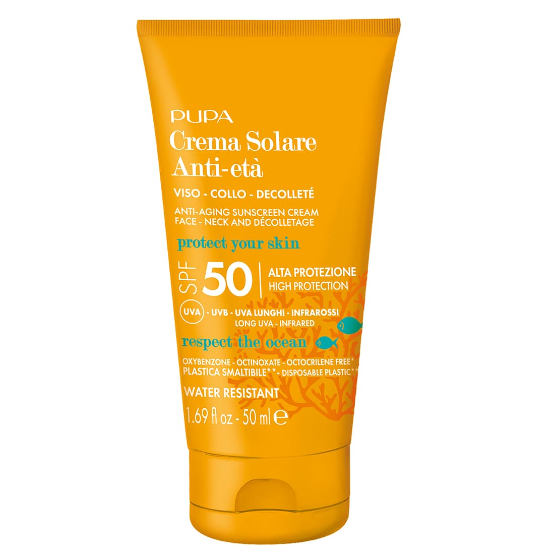 Pupa - CRÈME SOLAIRE ANTI-AGE SPF 50 VISAGE,COU ET DÉCOLLETE - 50 ml