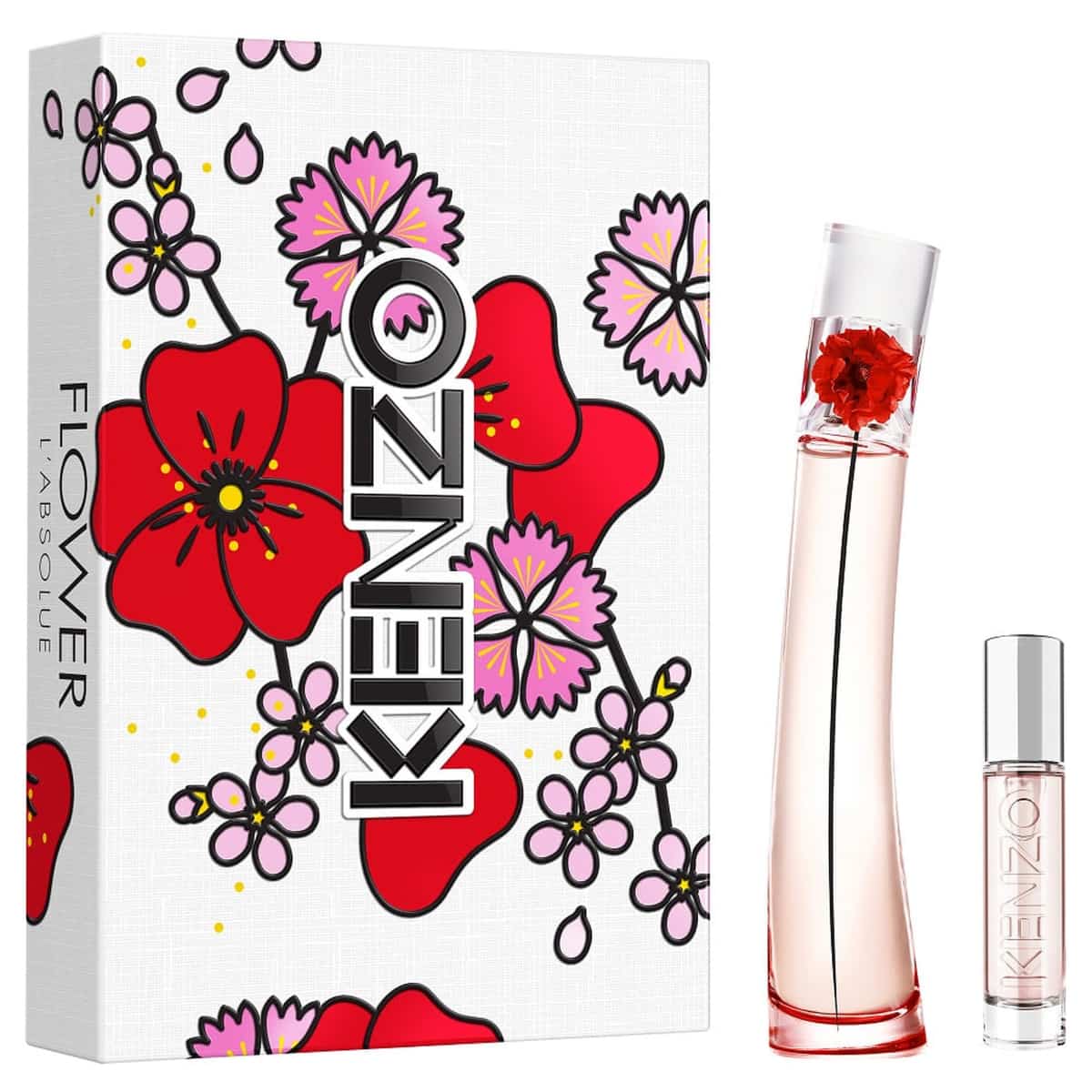 Kenzo - Coffret Flower by Kenzo L'Absolue - Eau de Parfum 50 ml + Vaporisateur de Voyage 10 ml