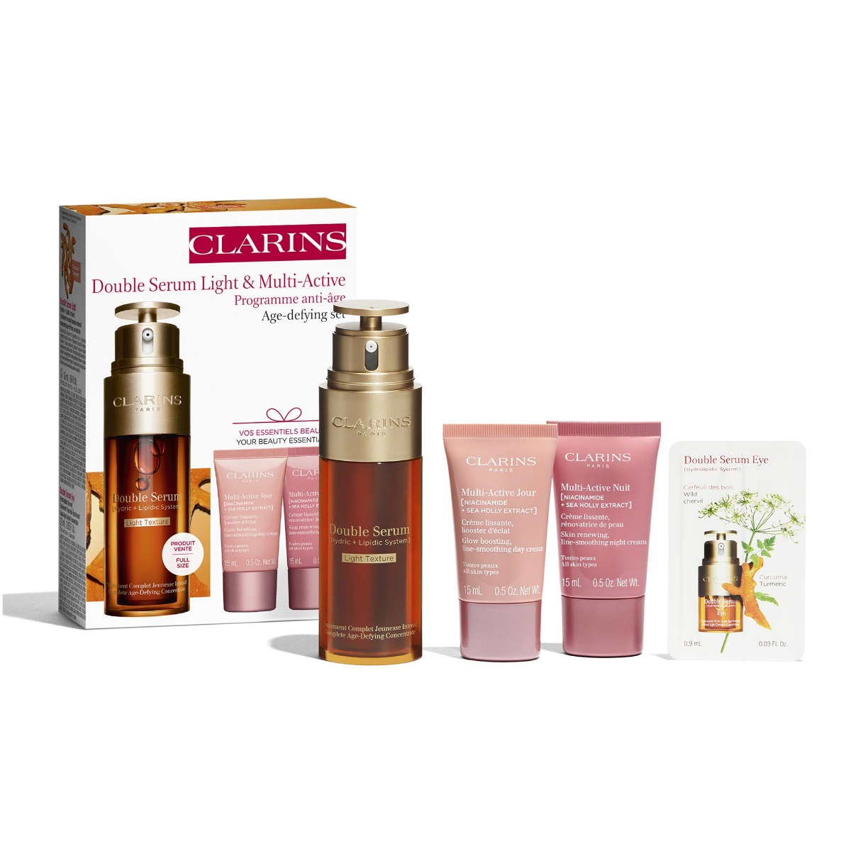 CLARINS - Coffret Double Serum Light Texture & Multi-Active