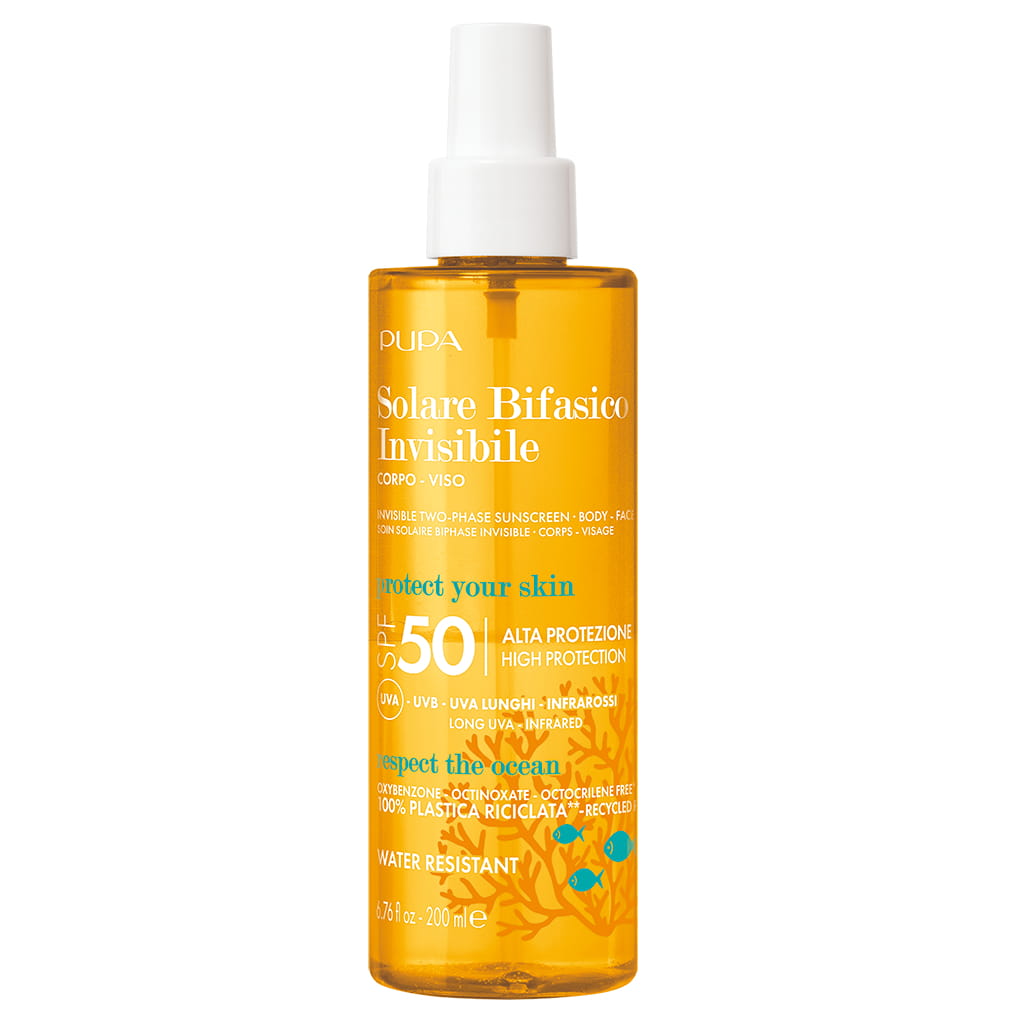 Pupa - Soin Solaire Biphase Invisible Corps Visage SPF 50 - 200 ml