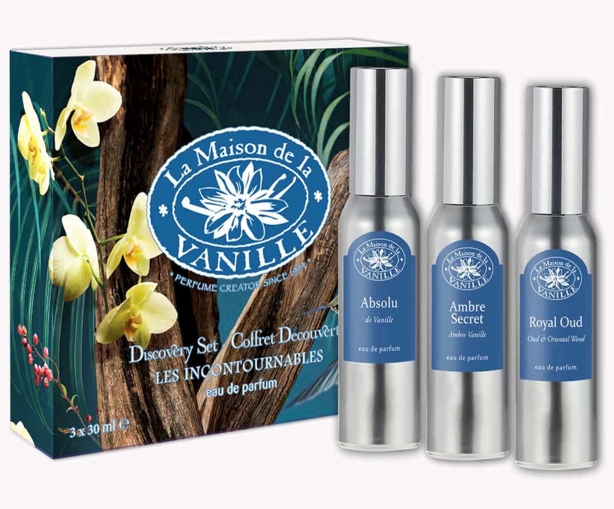 La Maison de la Vanille - Coffret découverte 3 X 30 ml Eau de Parfum, Absolu d'Orient